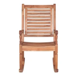 Bamberg Transitional Acacia Wood Outdoor Rocking Chair - Saracina Home -Living Room Furniture Store GUEST 01f0450b afb1 4b0e 9aa2 602f28765fbb