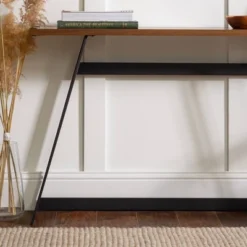 Urban Industrial Entry Table With Wood And Metal Dark Walnut - Saracina Home 16 Urban Industrial Entry Table With Wood And Metal Dark Walnut - Saracina Home -Living Room Furniture Store GUEST 0231cc7e cb8f 4706 9fd1 297846bfe563