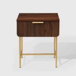 Modern Reeded 1 Drawer Side Table - Saracina Home 17 Modern Reeded 1 Drawer Side Table - Saracina Home -Living Room Furniture Store GUEST 0450f360 3922 4f26 be06 6b3174d6d3e0