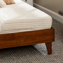 Alice Mid-Century Solid Wood Platform Bed - Saracina Home -Living Room Furniture Store GUEST 079a4833 03a8 45ea 8917 6f2e409d0be2