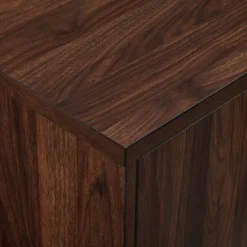 Modern Vinyl Record Player Storage TV Stand For TVs Up To 65" Dark Walnut - Saracina Home -Living Room Furniture Store GUEST 08eece8e ecdd 465b 8235 a1c4e158bb69