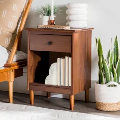 Stiva Classic Mid-Century Modern 1 Drawer Nightstand - Saracina Home 29 Stiva Classic Mid-Century Modern 1 Drawer Nightstand - Saracina Home -Living Room Furniture Store GUEST 0a4baa60 f488 4a19 804a 1223b4432508