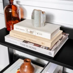 55" Thatcher Transitional Wood 4 Shelf Ladder Bookshelf - Saracina Home 18 55" Thatcher Transitional Wood 4 Shelf Ladder Bookshelf - Saracina Home -Living Room Furniture Store GUEST 0a4e520c 0476 4813 9a5f 6ff535eae341