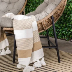 2pk Papasan Scoop Outdoor Patio Chair - Natural - Saracina Home -Living Room Furniture Store GUEST 0ba7e70b 5544 4aba abc5 abcf9750d1f3