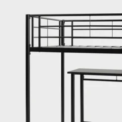 Twin Analise Metal Low Loft Bed With Desk And Storage Black - Saracina Home 15 Twin Analise Metal Low Loft Bed With Desk And Storage Black - Saracina Home -Living Room Furniture Store GUEST 0c84b46d 2c9c 4f4a b05a 925408f4ae67