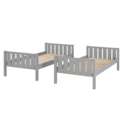 Twin Over Twin Wood Detachable Slat Bunk Bed - Saracina Home -Living Room Furniture Store GUEST 0cac90f1 0cd7 487b a5f9 61e3289a24d8