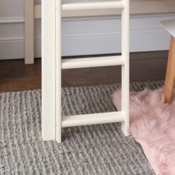 Twin Solid Pine Wood Low Loft Bed White - Saracina Home -Living Room Furniture Store GUEST 0df57d1d 8d66 4c6e a8e0 8d04b85db687