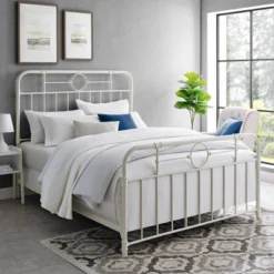 Raven Industrial Vintage Metal Pipe Bed - Saracina Home -Living Room Furniture Store GUEST 12f68d09 b709 4fb9 a592 3c6d72f9d9f3