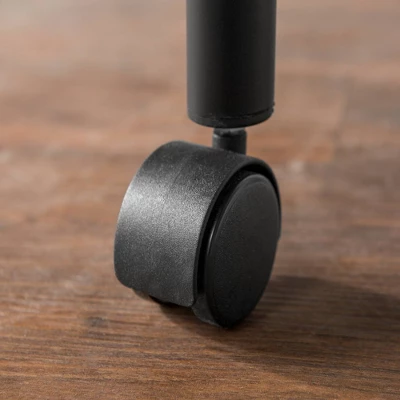 Twin Analise Metal Low Loft Bed With Desk And Storage Black - Saracina Home 4 Twin Analise Metal Low Loft Bed With Desk And Storage Black - Saracina Home - Image 4