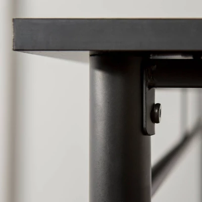 Twin Analise Metal Low Loft Bed With Desk And Storage Black - Saracina Home 5 Twin Analise Metal Low Loft Bed With Desk And Storage Black - Saracina Home - Image 5