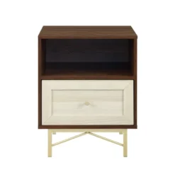 Jones Modern 1 Drawer Nightstand With Cubby - Saracina Home -Living Room Furniture Store GUEST 1953cdc9 c49e 40f2 858e 89622268d814