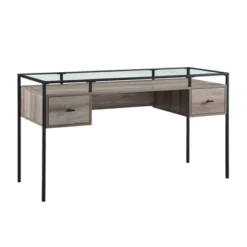 Lamvia Contemporary 2 Tier Glass Top Desk - Saracina Home 13 Lamvia Contemporary 2 Tier Glass Top Desk - Saracina Home -Living Room Furniture Store GUEST 19a7252b 2989 4a0c 8d84 a24484b81013