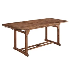 Ravenscroft Modern Boho Acacia Wood Slat Top Rectangle Extendable Outdoor Table - Saracina Home 24 Ravenscroft Modern Boho Acacia Wood Slat Top Rectangle Extendable Outdoor Table - Saracina Home -Living Room Furniture Store GUEST 1fb3848d 8275 4b43 8429 3df817323e4c