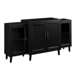 62" 4 Door Tiered Modern Sideboard - Saracina Home -Living Room Furniture Store GUEST 210f9e5c 2d9f 4de5 90dd edd6df875636