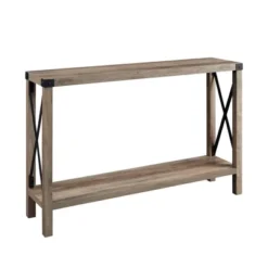 Sophie Rustic Industrial X Frame Entry Table - Saracina Home -Living Room Furniture Store GUEST 2292a929 879a 40c9 b1e6 a320c41470f7