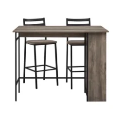 3pc Counter Height Drop Leaf Dining Set Gray Wash - Saracina Home 12 3pc Counter Height Drop Leaf Dining Set Gray Wash - Saracina Home -Living Room Furniture Store GUEST 22c5c63e f338 4aa5 9503 290a54212ab2