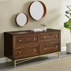 Jones Horizontal Modern 4 Drawer Dresser - Saracina Home -Living Room Furniture Store GUEST 2333e070 7597 4235 9d7d 59f86f890d2f