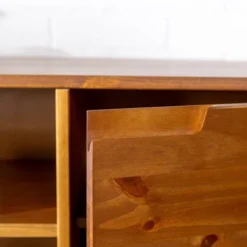 Solid Wood Mid-Century Modern TV Stand For TVs Up To 65" - Saracina Home 23 Solid Wood Mid-Century Modern TV Stand For TVs Up To 65" - Saracina Home -Living Room Furniture Store GUEST 24388e01 9630 463f 8a30 f252940cc164