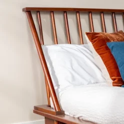 Boho Solid Wood Spindle Platform Bed - Saracina Home -Living Room Furniture Store GUEST 25c48dee c55c 4d11 acb3 98c5359f0380