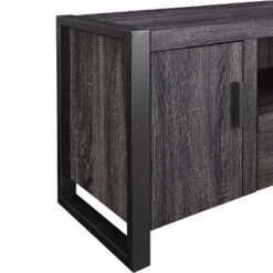 Modern Urban Industrial TV Stand For TVs Up To 65" Charcoal - Saracina Home -Living Room Furniture Store GUEST 2646cb87 d729 4a26 83cd 8fa1fd7bee3d