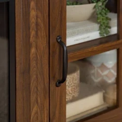 Tasi Transitional Farmhouse Glass Window Pane Door With Electric Fireplace TV Stand For TVs Up To 80" - Saracina Home 24 Tasi Transitional Farmhouse Glass Window Pane Door With Electric Fireplace TV Stand For TVs Up To 80" - Saracina Home -Living Room Furniture Store GUEST 266745d8 95f0 4abc b2e5 43d1c9c0a3f3