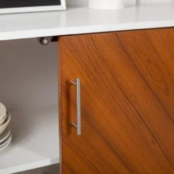 Angelo Modern Bookmatch 4 Door Sideboard - Saracina Home -Living Room Furniture Store GUEST 2871e22f abf5 4807 89da e20b95d5930c