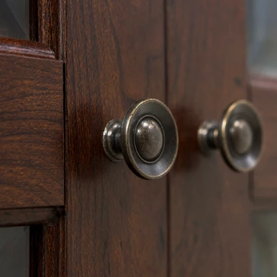 2 Door Wood Closed Storage Console TV Stand For TVs Up To 50" Brown - Saracina Home 3 2 Door Wood Closed Storage Console TV Stand For TVs Up To 50" Brown - Saracina Home - Image 3