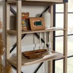 64" Sophie Industrial X Frame Bookshelf - Saracina Home -Living Room Furniture Store GUEST 2aa322e9 c616 44ea a3f6 c32dbb536f98