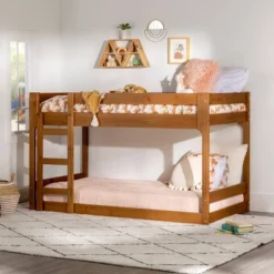 Twin Over Twin Indy Contemporary Solid Wood Bunk Bed - Saracina Home -Living Room Furniture Store GUEST 2af59cae d4a0 4283 93f1 0029703a5188