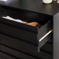 Ilya Solid Wood Modern Panel Front 6 Drawer Dresser - Saracina Home -Living Room Furniture Store GUEST 2dc1e829 bc08 48d3 8058 ca72b93eb72b