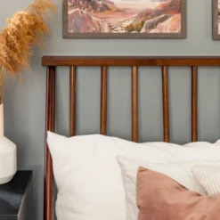 Boho Solid Wood Spindle Platform Bed - Saracina Home -Living Room Furniture Store GUEST 2e030a6f 4f27 4e38 93bf c028f836cd37