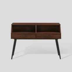 Modern 2 Drawer Angled Console Table - Saracina Home -Living Room Furniture Store GUEST 2ff3ec3a 0938 42fb a3a0 f338917c7e08