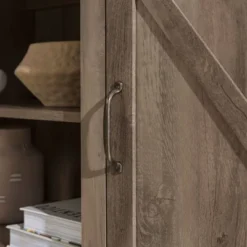 Modern Industrial Barn Door TV Stand For TVs Up To 80" - Saracina Home -Living Room Furniture Store GUEST 30565592 e61c 4910 8aa4 5422773725b3