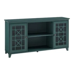 Bayland Transitional Double Fretwork Door Sideboard Antique Dark Teal - Saracina Home 8 Bayland Transitional Double Fretwork Door Sideboard Antique Dark Teal - Saracina Home -Living Room Furniture Store GUEST 30940f8e d84b 4388 8393 0c02a276e1a3