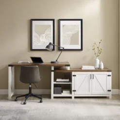 Farmhouse Rustic L Shaped Desk With Storage - Saracina Home -Living Room Furniture Store GUEST 30acac7c 2304 4c2e a40f 518f02764d32