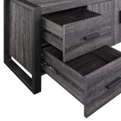 Modern Urban Industrial TV Stand For TVs Up To 80" Charcoal - Saracina Home -Living Room Furniture Store GUEST 30d65bb0 8547 4b86 8ee7 a3add0f2dc06