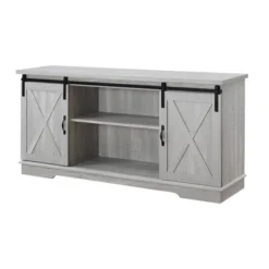 Modern Transitional Sliding Barndoor TV Stand For TVs Up To 65"- Saracina Home 39 Modern Transitional Sliding Barndoor TV Stand For TVs Up To 65"- Saracina Home -Living Room Furniture Store GUEST 31a34286 e5bc 4cdb 95bc c04f39622d58
