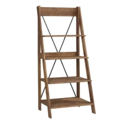 68.25" Boho 4 Tier Solid Wood Ladder Bookshelf Plant Stand - Saracina Home -Living Room Furniture Store GUEST 3285c2ba 734f 4328 bac7 0ca33e71dd0d