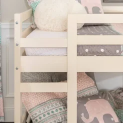 Twin Over Twin Indy Solid Wood Low Bunk Bed - Saracina Home -Living Room Furniture Store GUEST 32ed9e38 4f0a 4624 8239 bbf00adabaf2