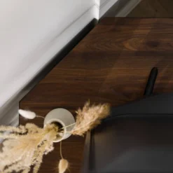 Contemporary Corner TV Stand For TVs Up To 55" Dark Walnut - Saracina Home 19 Contemporary Corner TV Stand For TVs Up To 55" Dark Walnut - Saracina Home -Living Room Furniture Store GUEST 3310b685 b3b6 407a 92d8 f4cd39d2fd0f