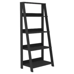 55" Thatcher Transitional Wood 4 Shelf Ladder Bookshelf - Saracina Home 22 55" Thatcher Transitional Wood 4 Shelf Ladder Bookshelf - Saracina Home -Living Room Furniture Store GUEST 33b7a683 4c4c 4eb9 a592 9586c274269d