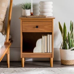 Stiva Classic Mid-Century Modern 1 Drawer Nightstand - Saracina Home 25 Stiva Classic Mid-Century Modern 1 Drawer Nightstand - Saracina Home -Living Room Furniture Store GUEST 33c12aa3 b173 42fe b6c7 72dbb0a37814