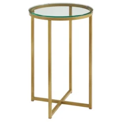 Vivian Glam X Leg Round Side Table - Saracina Home -Living Room Furniture Store GUEST 34368b3d aadb 449a b5a0 9d43fa43d7bc