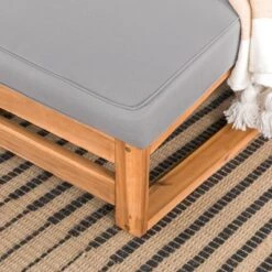 Galia 2pc Square Leg Acacia Wood Chair And Ottoman With Cushions - Brown - Saracina Home 22 Galia 2pc Square Leg Acacia Wood Chair And Ottoman With Cushions - Brown - Saracina Home -Living Room Furniture Store GUEST 34f09a2c 5eb2 4765 8bf5 0e22052dcc27