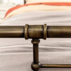Raven Industrial Vintage Metal Pipe Bed - Saracina Home -Living Room Furniture Store GUEST 37486ee3 ef4a 475f 8f87 a5626e1281da