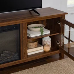 Tasi Transitional Farmhouse Glass Window Pane Door With Electric Fireplace TV Stand For TVs Up To 80" - Saracina Home 21 Tasi Transitional Farmhouse Glass Window Pane Door With Electric Fireplace TV Stand For TVs Up To 80" - Saracina Home -Living Room Furniture Store GUEST 3996fb8e b862 40de b082 15ae3d8376e2