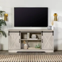 Modern Transitional Sliding Barndoor TV Stand For TVs Up To 65"- Saracina Home 29 Modern Transitional Sliding Barndoor TV Stand For TVs Up To 65"- Saracina Home -Living Room Furniture Store GUEST 3a33cfae 753c 49d5 b93b f8ed8ea1c772