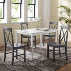 5pc Contemporary Transitional Dining Set - Saracina Home -Living Room Furniture Store GUEST 3b6cac6b aa9b 4cd5 86d3 3e68bd2e23d9