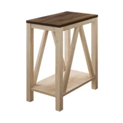 Taylen A Frame Farmhouse Open Storage Side Table - Saracina Home -Living Room Furniture Store GUEST 3df789ae 3a0b 4805 a0b3 5cbdbb3d034b