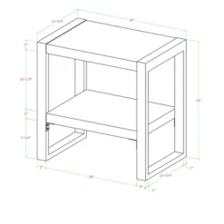 24" Loop Leg Urban Industrial Side Table Charcoal - Saracina Home 9 24" Loop Leg Urban Industrial Side Table Charcoal - Saracina Home -Living Room Furniture Store GUEST 3f8f1d17 e90f 402e 8511 481375e2a0cc